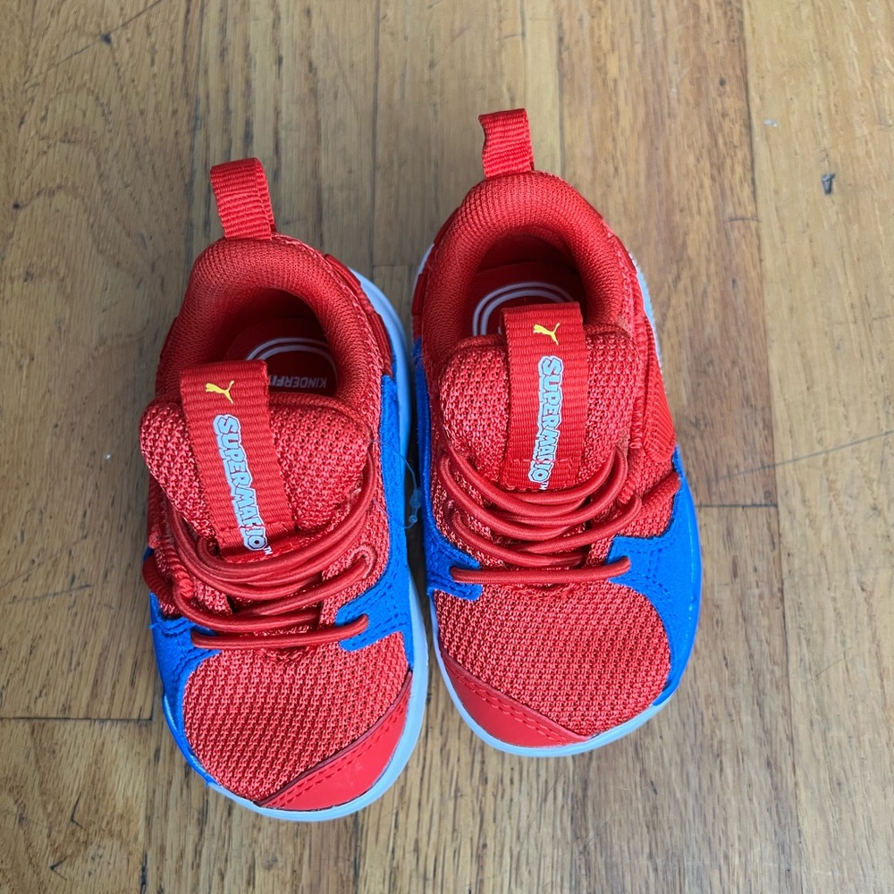 Puma Nintendo Super Mario 64 Dreamer Red Blue Infant Toddler Shoes NEW Size 4C